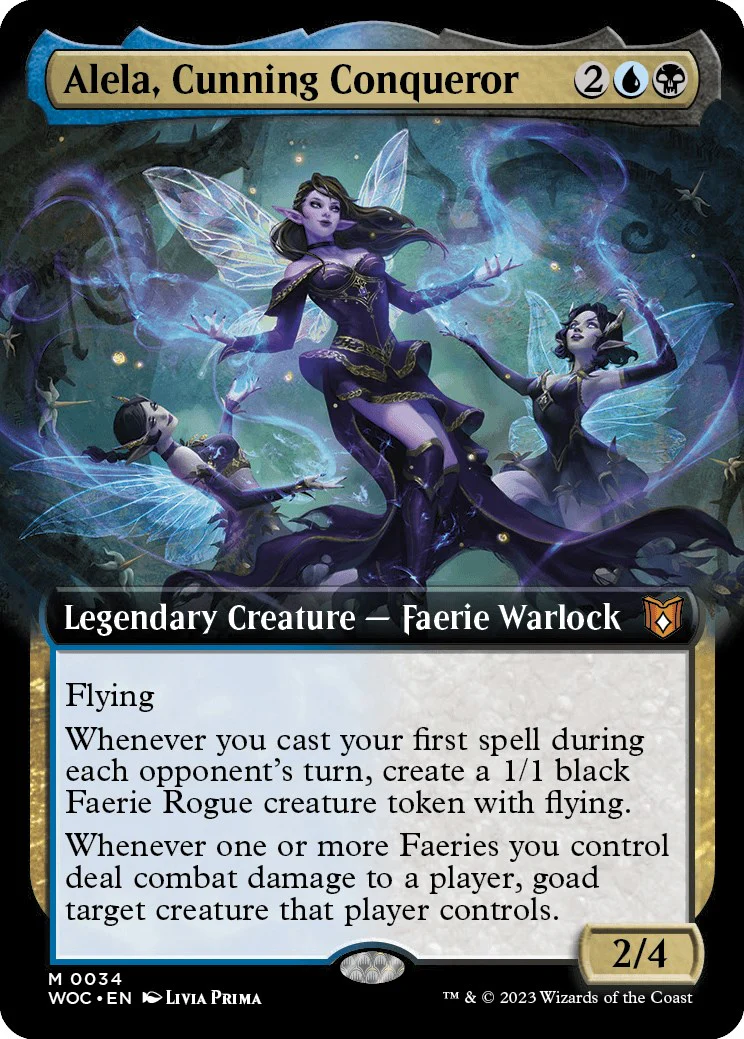 Alela, Cunning Conqueror (Extended Art) [WOC - 34]