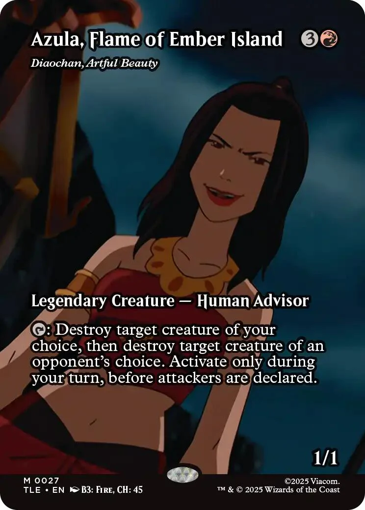 Azula, Flame of Ember Island - Diaochan, Artful Beauty (Borderless) [TLE - 27]