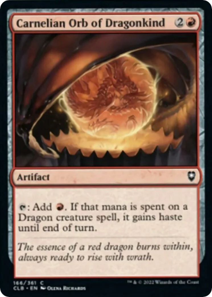 Carnelian Orb of Dragonkind [CLB - 166]