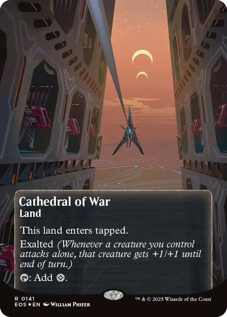 Cathedral of War (0141) (Borderless) (Galaxy Foil) [EOS - 141]
