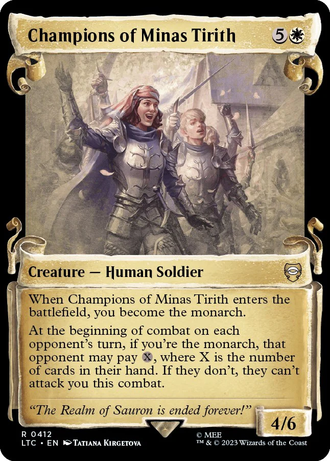 Champions of Minas Tirith (Showcase Scrolls) [LTC - 412]