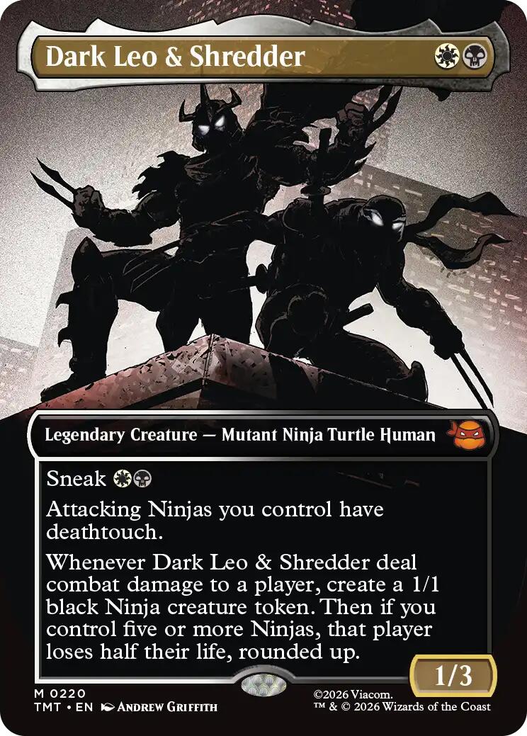 Dark Leo & Shredder (Borderless) [TMT - 220]