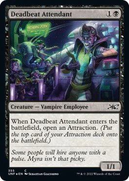 Deadbeat Attendant (Galaxy Foil) [UNF - 355]