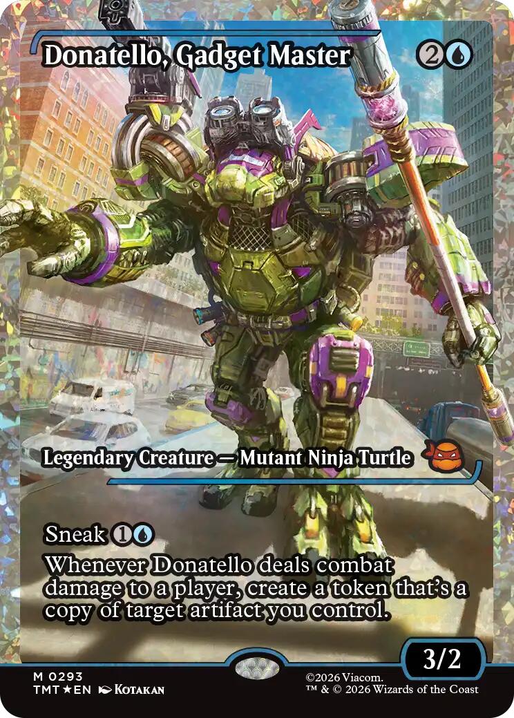 Donatello, Gadget Master (Showcase) (Fracture Foil) [TMT - 293]