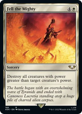 Fell the Mighty (Surge Foil) [40K - 186]