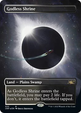 Godless Shrine (Borderless) (Galaxy Foil) [UNF - 533]