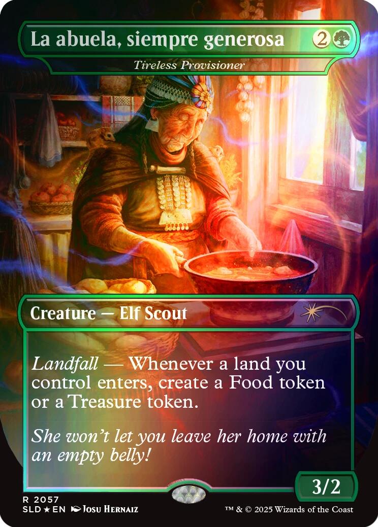 La abuela, siempre generosa - Tireless Provisioner (Rainbow Foil) [SLD - 2057]