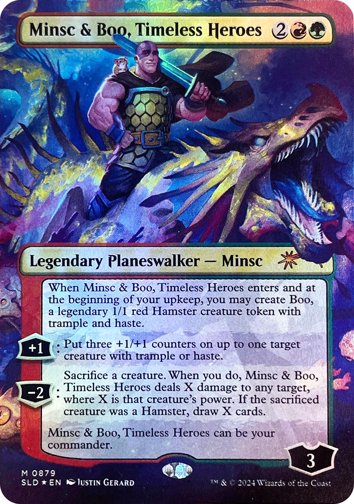 Minsc & Boo, Timeless Heroes (Rainbow Foil) [SLD - 879]