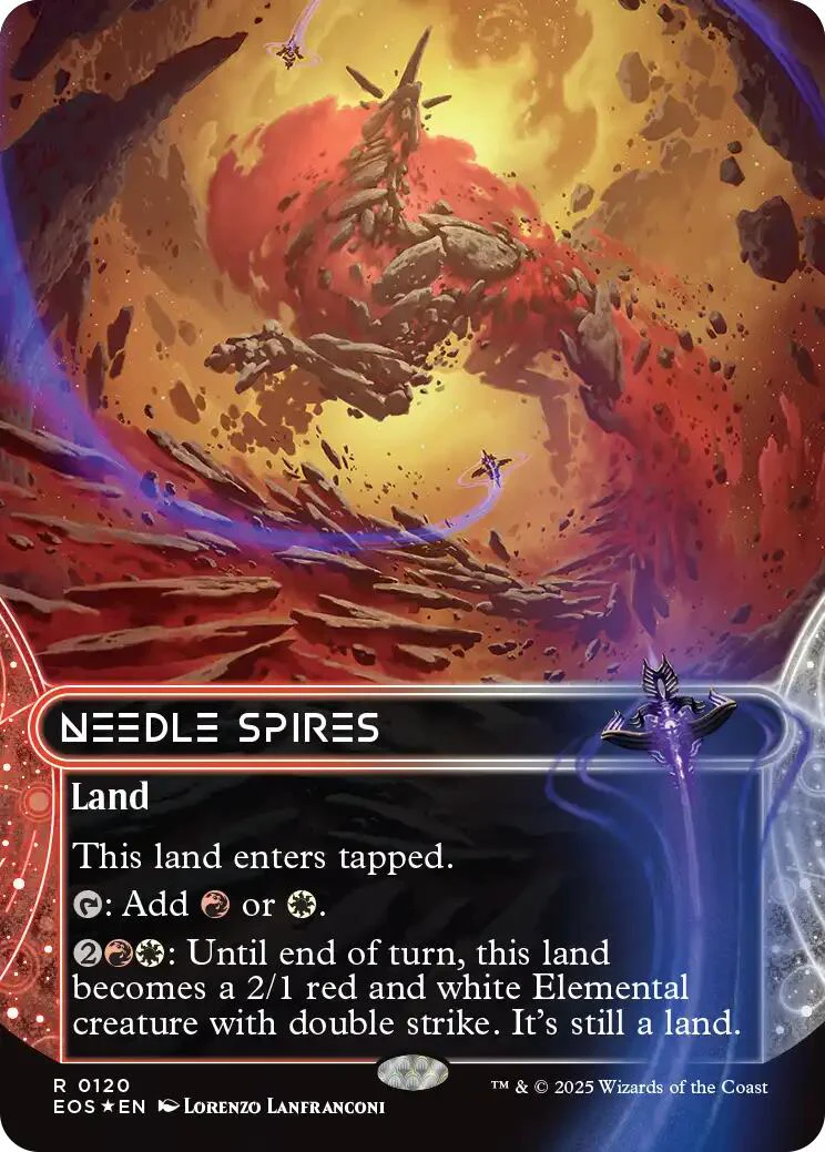 Needle Spires (0120) (Borderless) (Galaxy Foil) [EOS - 120]