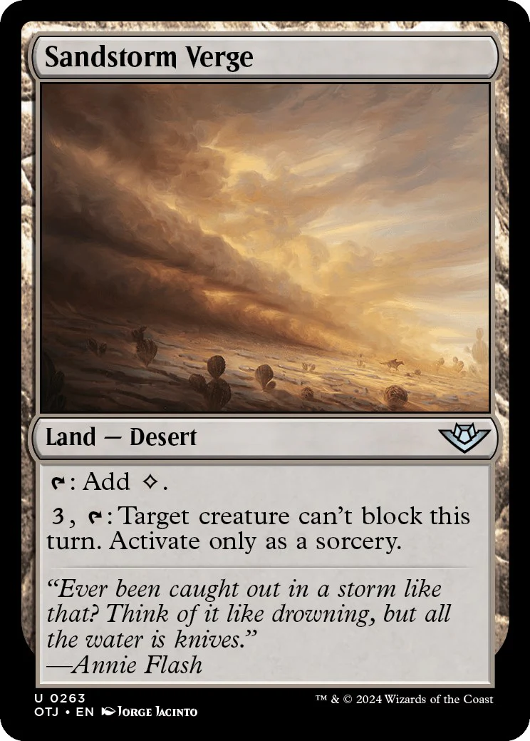 Sandstorm Verge [OTJ - 263]