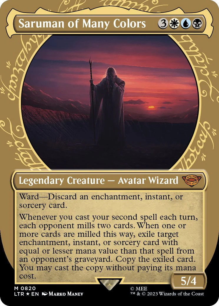 Saruman of Many Colors (Showcase) (Surge Foil) [LTR - 820]