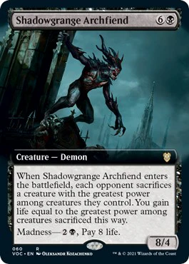 Shadowgrange Archfiend (Extended Art) [VOC - 60]