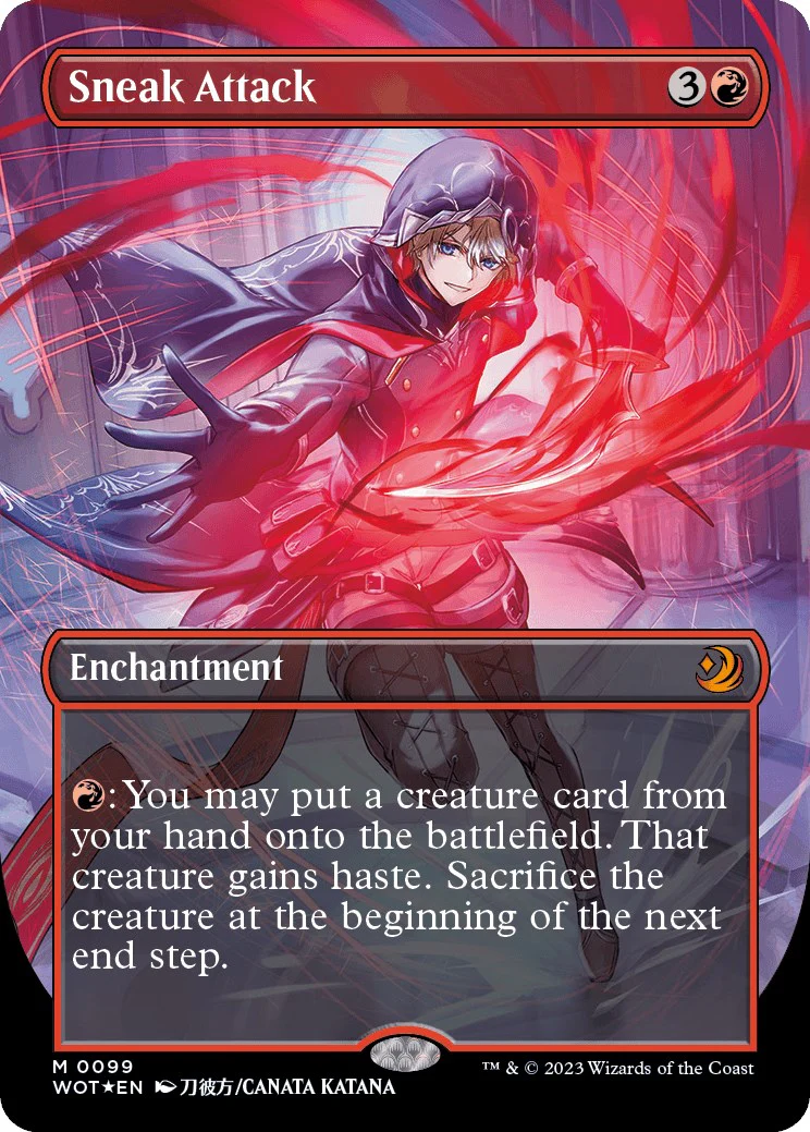 Sneak Attack (Anime Borderless) (Confetti Foil) [WOT - 99]