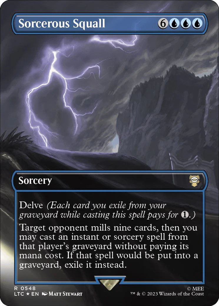 Sorcerous Squall (Borderless) (Surge Foil) [LTC - 548]