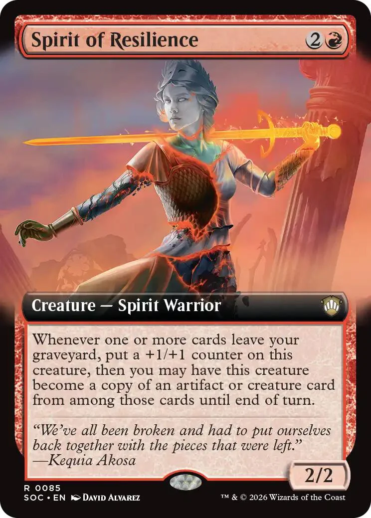Spirit of Resilience (Extended Art) [SOC - 85]