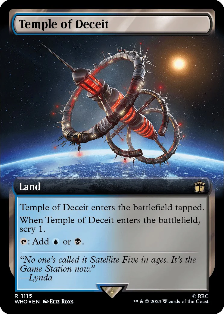 Temple of Deceit (Extended Art) (Surge Foil) [WHO - 1115]