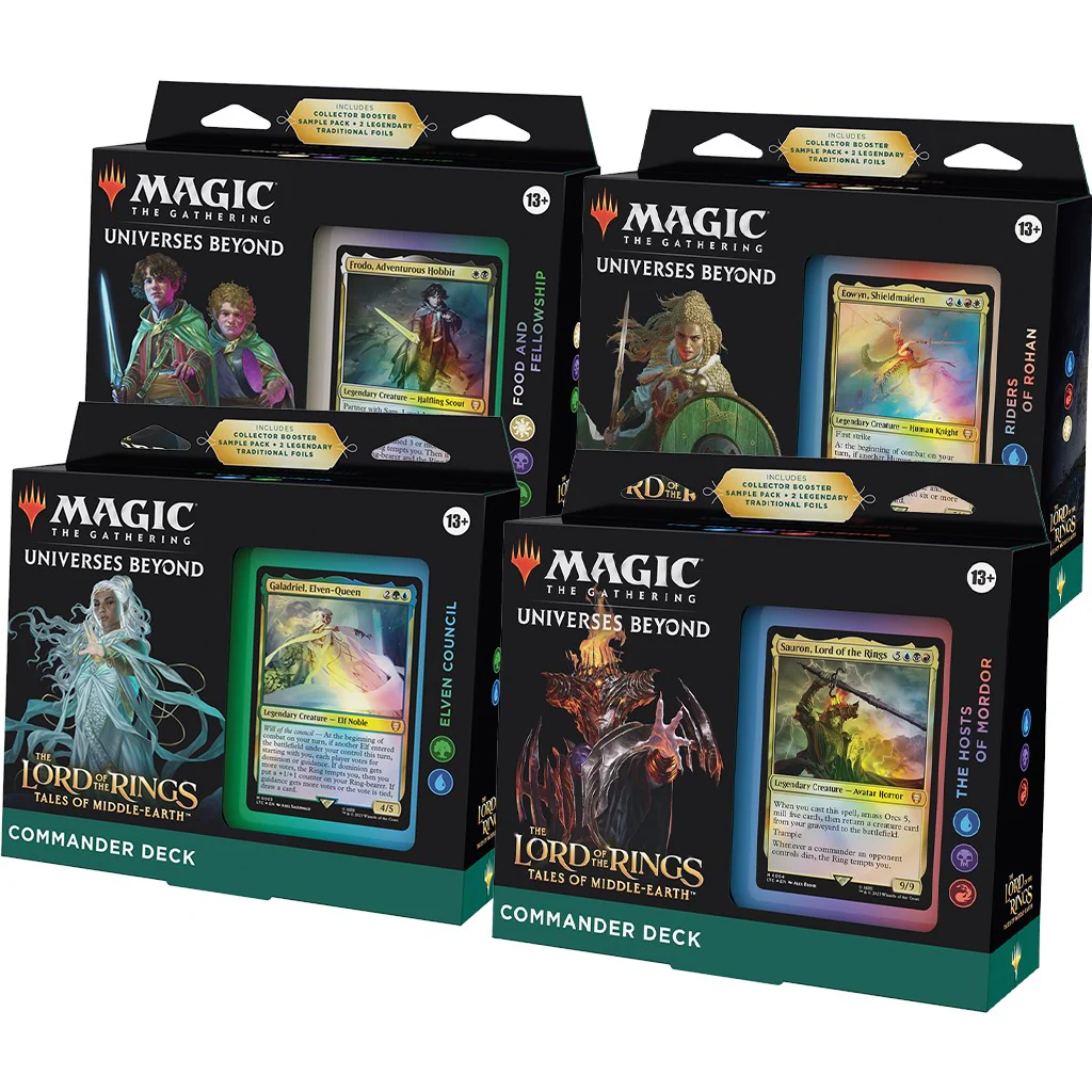 The Lord of the Rings: Tales of Middle-earth Commander Decks [Set of 4] [LTC]