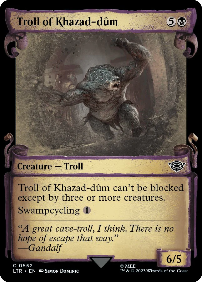 Troll of Khazad-dum (Showcase Scrolls) [LTR - 562]