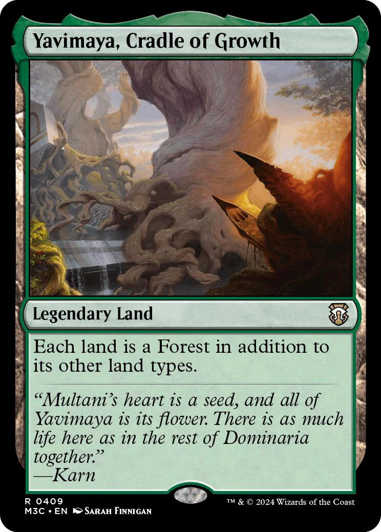 Yavimaya, Cradle of Growth (Ripple Foil) [M3C - 409]